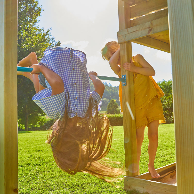 TP Skywood Wooden Play Tower with Ripple Slide, Sky Deck & Double Swing Arm - FSC<sup>&reg;</sup> certified