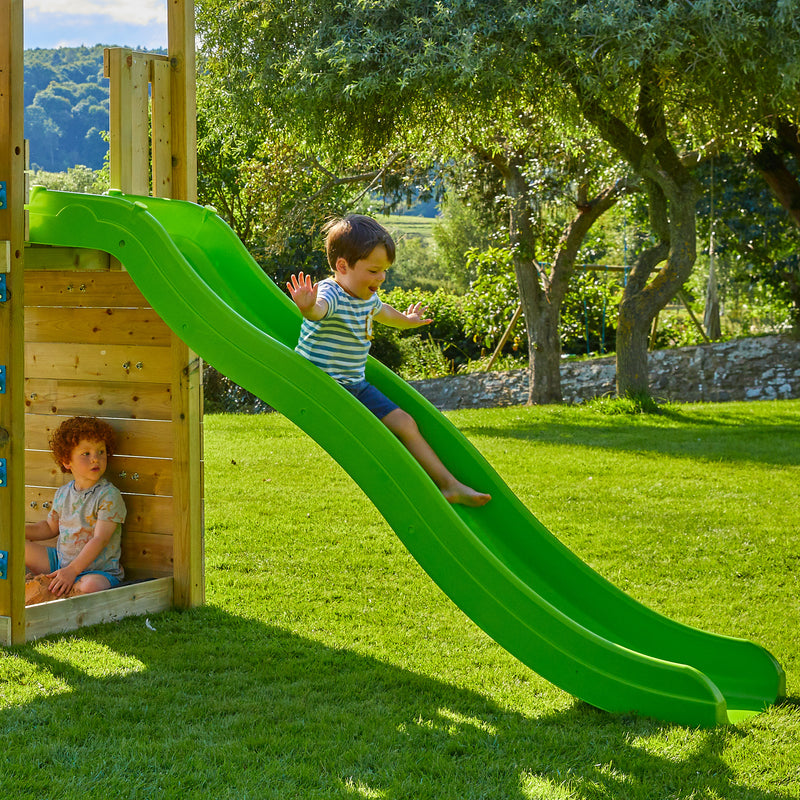 TP Skywood Wooden Play Tower with Ripple Slide, Sky Deck & Double Swing Arm - FSC<sup>&reg;</sup> certified