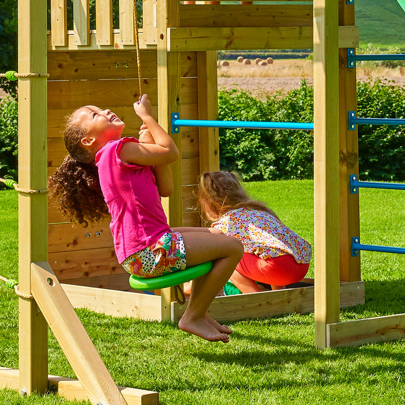 TP Skywood Wooden Play Tower with Ripple Slide, Sky Deck, Skyline & Flying Fox Add On - FSC<sup>&reg;</sup> certified