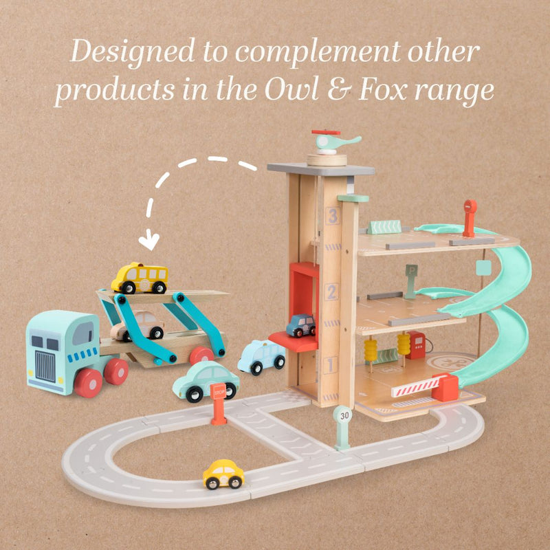 Owl & Fox Wooden Vehicle Transporter - FSC® certified