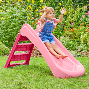 PalPlay Pink & White Plastic Folding First Slide