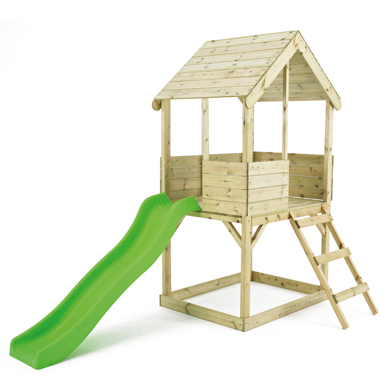 TP Wooden Playhouse With 6ft Slide