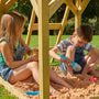 Treehouse Wooden Play Tower, with Wavy Slide & Wooden Balcony - FSC® certified