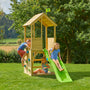 Treehouse Wooden Play Tower, with Wavy Slide & Climbing Wall - FSC® certified