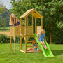 Treehouse Wooden Play Tower, with Wavy Slide & Wooden Balcony - FSC® certified