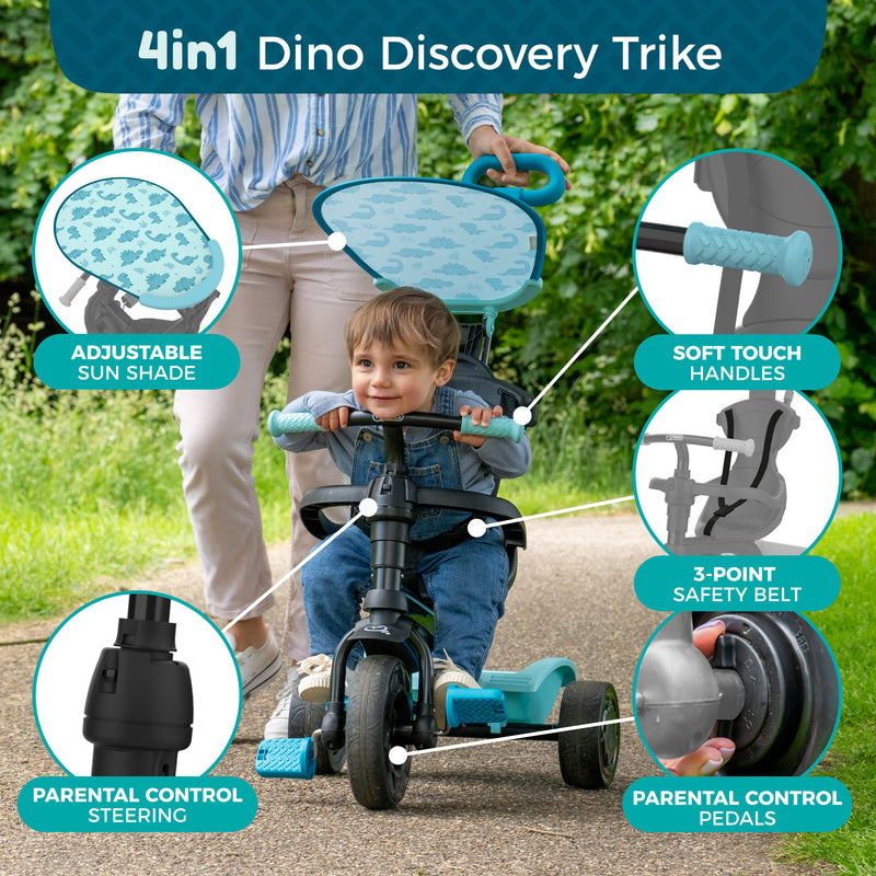 TP Toys 4 in 1 Trike - Dino Discovery