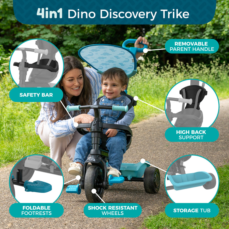 TP Toys 4 in 1 Trike - Dino Discovery