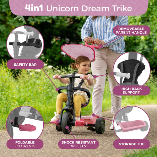 TP 4 in 1 Trike - Unicorn Dream