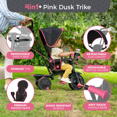 TP Trike 4 in 1+ Pink Dusk