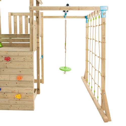 TP Skywood Wooden Play Tower with Ripple Slide, Sky Deck, Skyline & Flying Fox Add On - FSC® certified