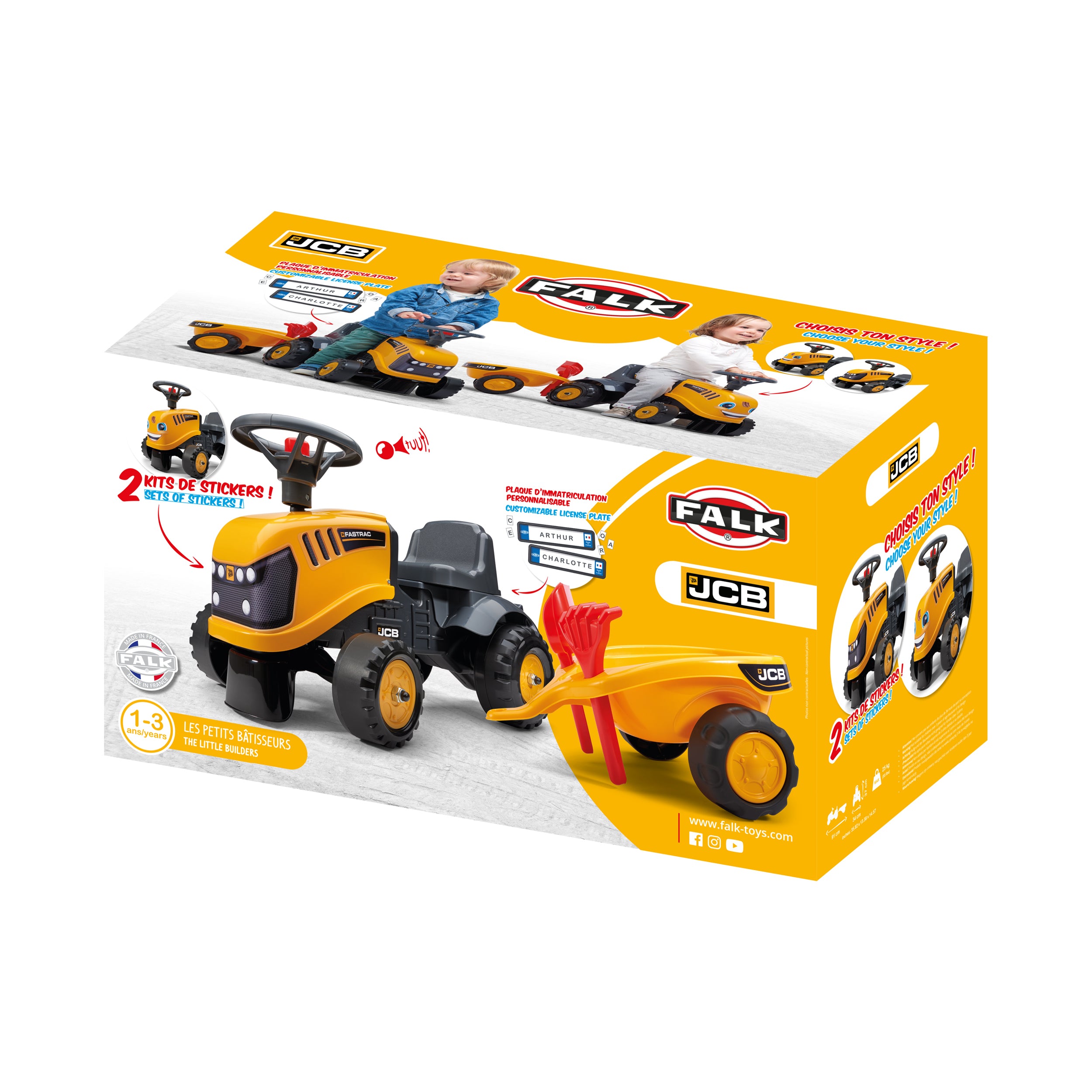 Jcb toy clearance tractor trailer