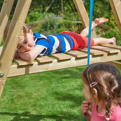 TP Forest Multiplay Single Wooden Swing & Slide Set - FSC® certified