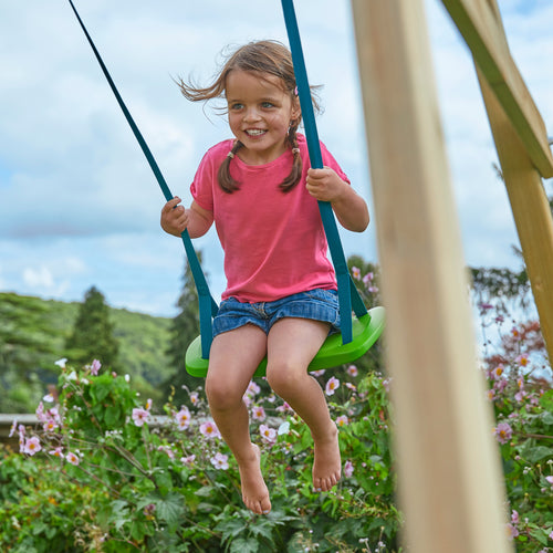 TP Forest Multiplay Single Wooden Swing & Slide Set - FSC® certified