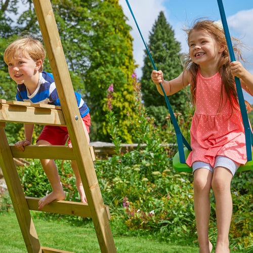 TP Forest Multiplay Single Wooden Swing & Slide Set - FSC® certified