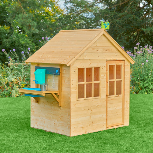 TP Hideaway Wooden Playhouse with Mud Kitchen - FSC® certified