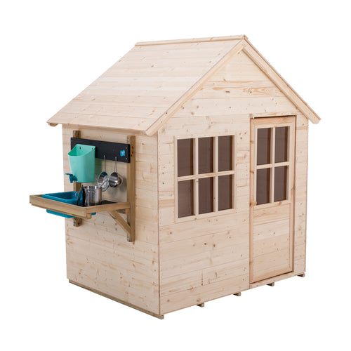 TP Hideaway Wooden Playhouse with Mud Kitchen - FSC® certified