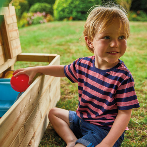 TP Treetops Wooden Tower Playhouse with Toy Box - FSC® certified