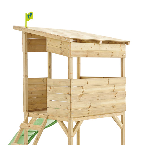 TP Treetops Wooden Tower Playhouse with Toy Box and Slide - FSC® certified