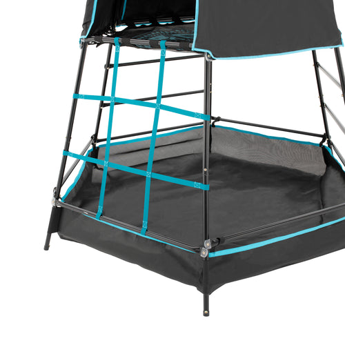 TP Explorer Metal Climbing Frame Set with Ripple Slide and Jungle Run Black Edition